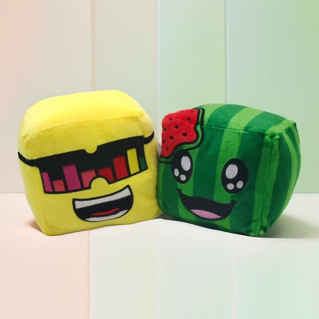 Плюшевая игрушка «Солнечный и Дыня» Мультяшные Аниме Милые Куклы Мягкая игрушка Начинка Специальный Подарок на День Рождения Для Детей Взрослых и Декор Комнаты
