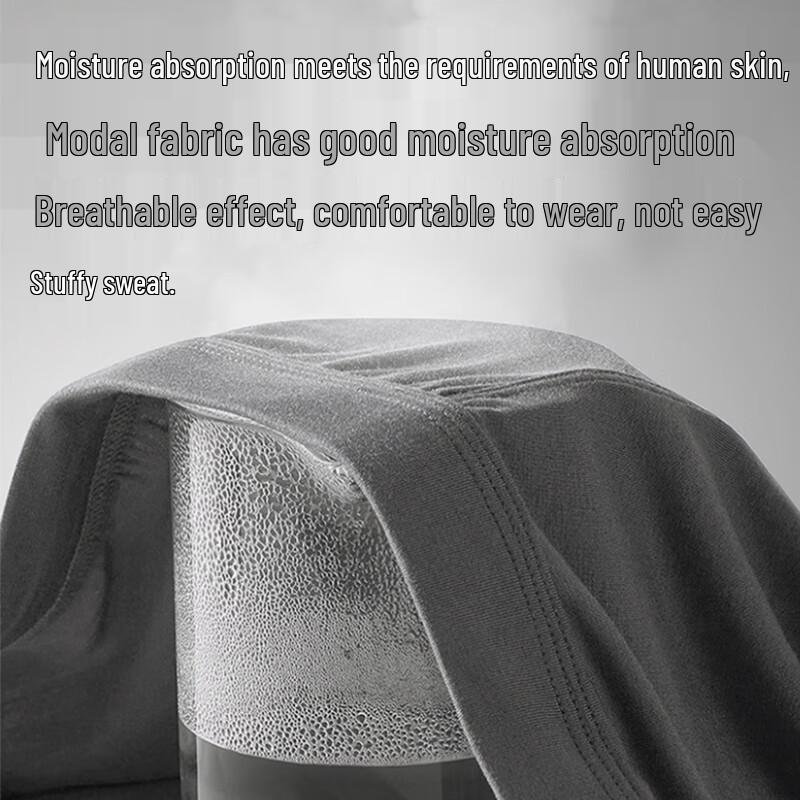 LANGSHA Мужские модальные антибактериальные боксеры-брифы, предотвращающие натирание