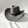 Men's Classic Cowboy Hat Western Cowboy Hat Outdoor Sun Hat Adjustable Drawstring Felt Hat