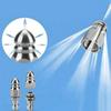Water Rat Head High-pressure Nozzle Silver Rotating Nozzle Sewer Jetter Hose Nozzle  Home