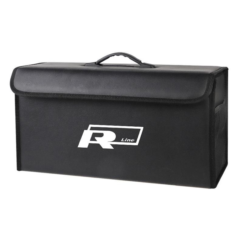 2026 Горячий Для Автомобиля Volkswagen VW Сумка-органайзер для Хранения в Багажнике Кожаный Ящик для Порядка Для VW GTI Polo Golf Passat Tiguan Arteon Touareg