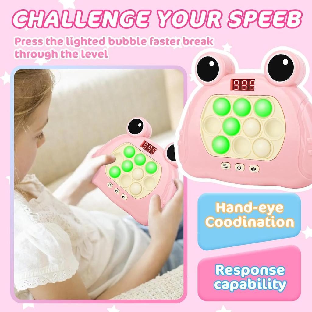 Fast Push Game Fidget Toys Pop Game Ручная игровая консоль с подсветкой Pop Game Сенсорные игрушки Fidget для детей