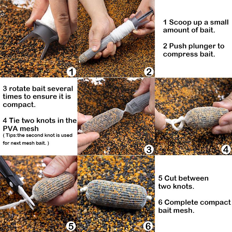 1 шт. 5 м сетчатая система загрузки PVA для ловли карпа в трубке диаметром 16 мм/22 мм/34 мм для быстрорастворимой кормушки для ловли карпа, всплывающие бойлы