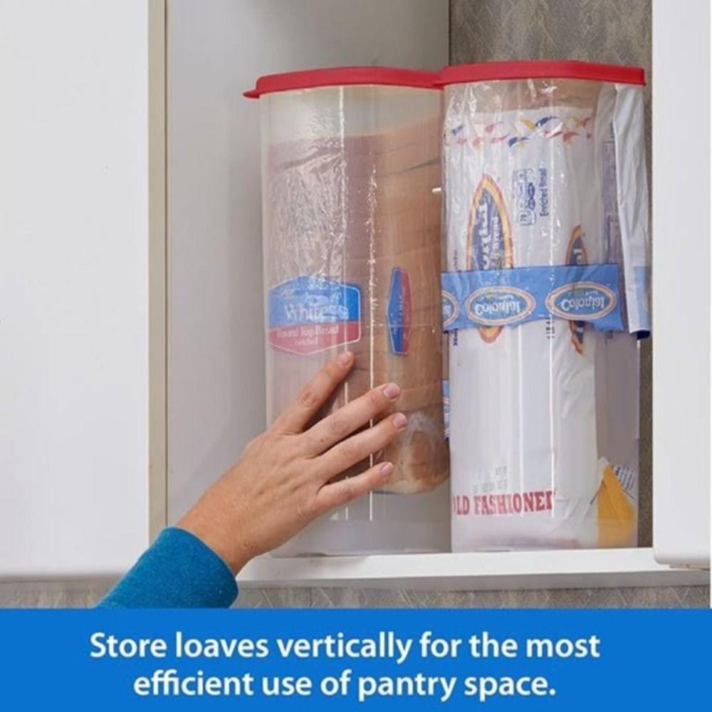 Leakproof Transparent Bread Dispenser Plastic Toast Storage Box Fresh Bread Storage