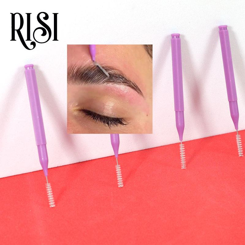 RISI Private Label Brow Brush Factory Brow Lamination Brush Good Quality Eye Brow Brush