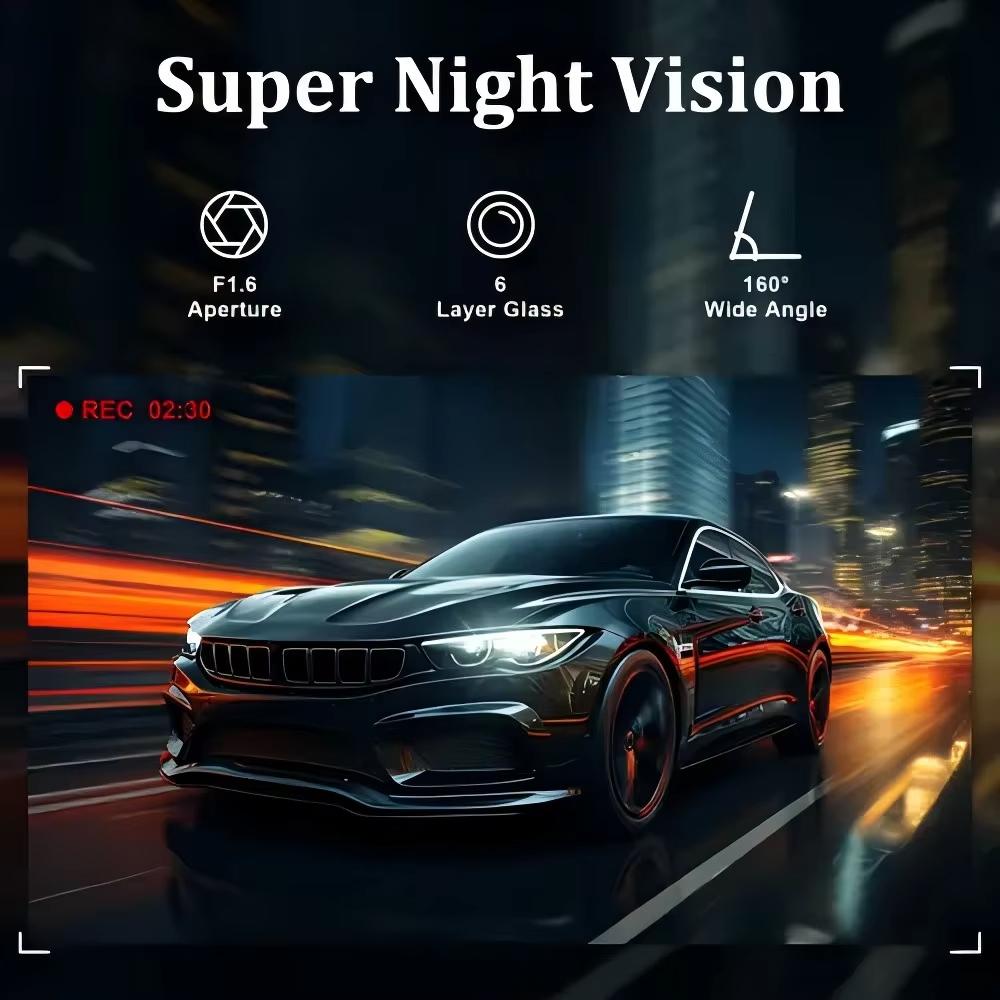 Автомобильный видеорегистратор, 4-канальная камера для вождения в черном ящике FHD 1080P, передняя, левая, правая, задняя, ночное видение, циклическая запись, видеорегистратор для транспортного средства