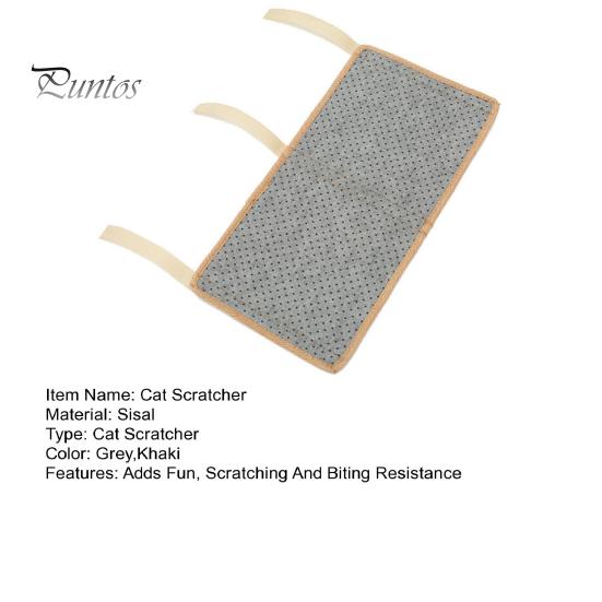 Когтеточка для кошек с игрушкой-мышкой, натуральный сизаль, пилка для ногтей для кошек, когтеточка, защищает ножки мебели, легко устанавливается на ножку стола