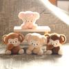 Cartoon Monkey Doll Soft Stuffed Animal Doll Pendant Keychain PP Cotton Filled Backpack Car Office Home Decor Gift