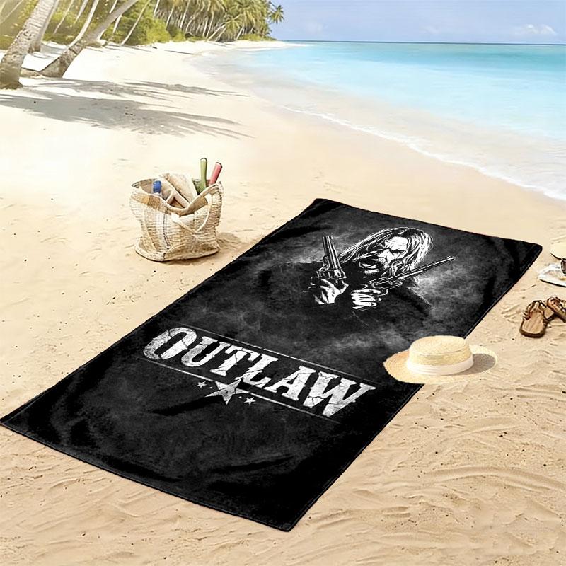 RDR2 poster Print Beach Towel, Large Soft Quick Dry Towel for Beach Camping Swimming