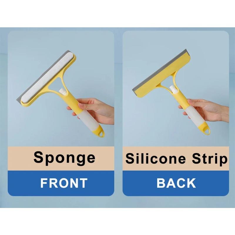 3 в 1 скребок для мытья окон, многофункциональный стеклоочиститель для зеркал с распылителем, скребок из микрофибры, бытовые чистящие средства для автомобиля