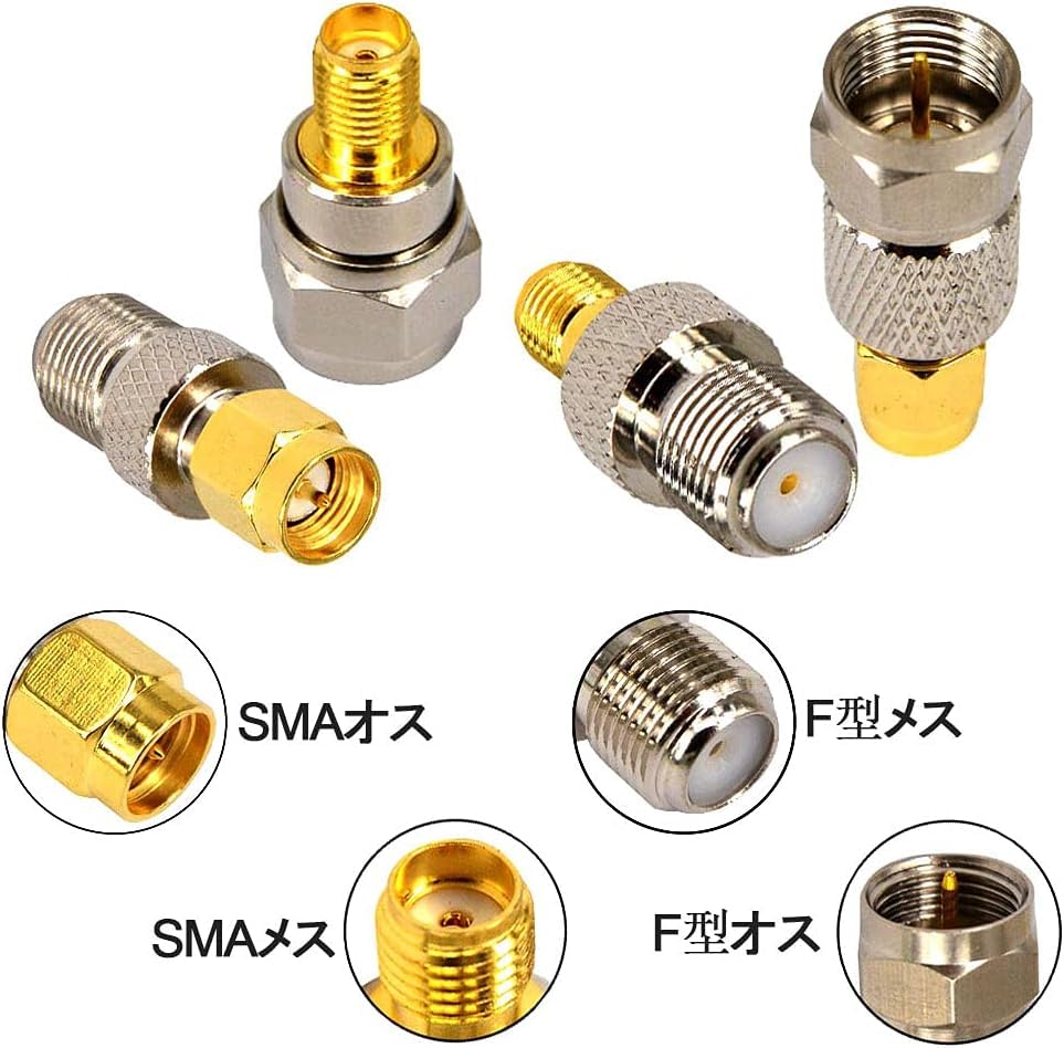 Leeyovk SMA F тип переходной разъем SMA штекер F тип штекер адаптер для преобразования антенны SMA F тип терминал штекер для преобразования антенны подходит для ТВ