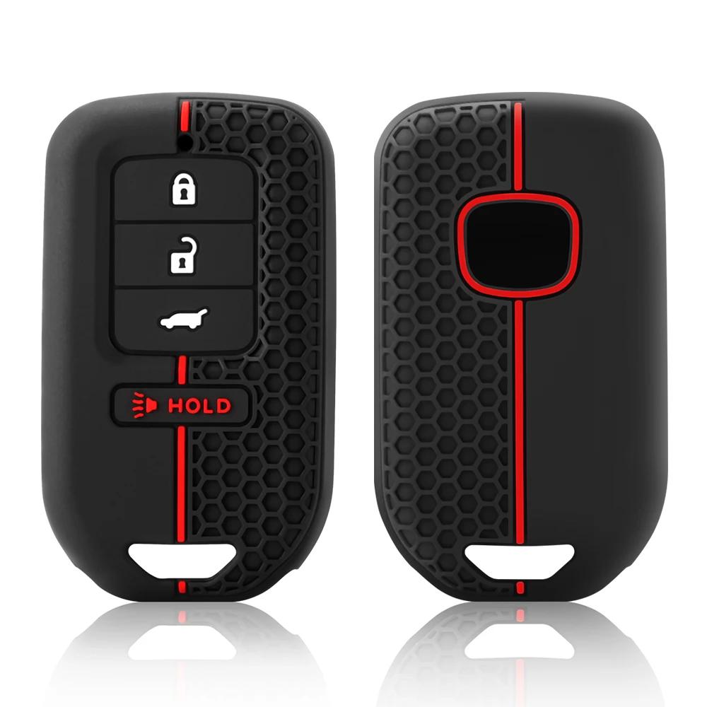 3 4 кнопки силиконовый автомобильный пульт дистанционного управления брелок чехол для Honda Accord EX EXL Civic Crv Hrv Pilot Ridgeline 2016 -2018 Pocketor