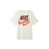Nike Прямая футболка с круглым вырезом и буквенным принтом, мужские топы, белые DO6368-133