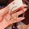 Trendy Gold Color Hoop Earring Women Personality Circle Earring Bridal Jewelry Gift Party Earrings