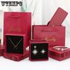 8pcs Square Jewelry Gift Box Elegant Gift Boxes with Lids and Bow Luxury Treat Boxes Paper Gift Wrap Box Jewelry Storage Box for Necklace Ring Earring