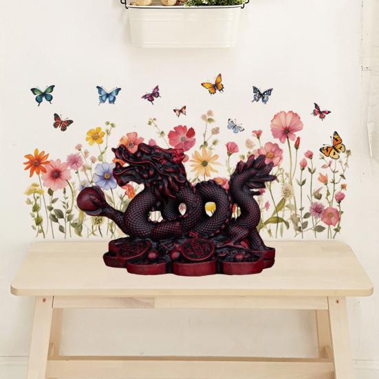 Орнамент Дракона 2024 Год Дракона привлекает богатство и удачу Статуя дракона по фэн-шуй Статуэтка китайского дракона Офисное украшение для дома