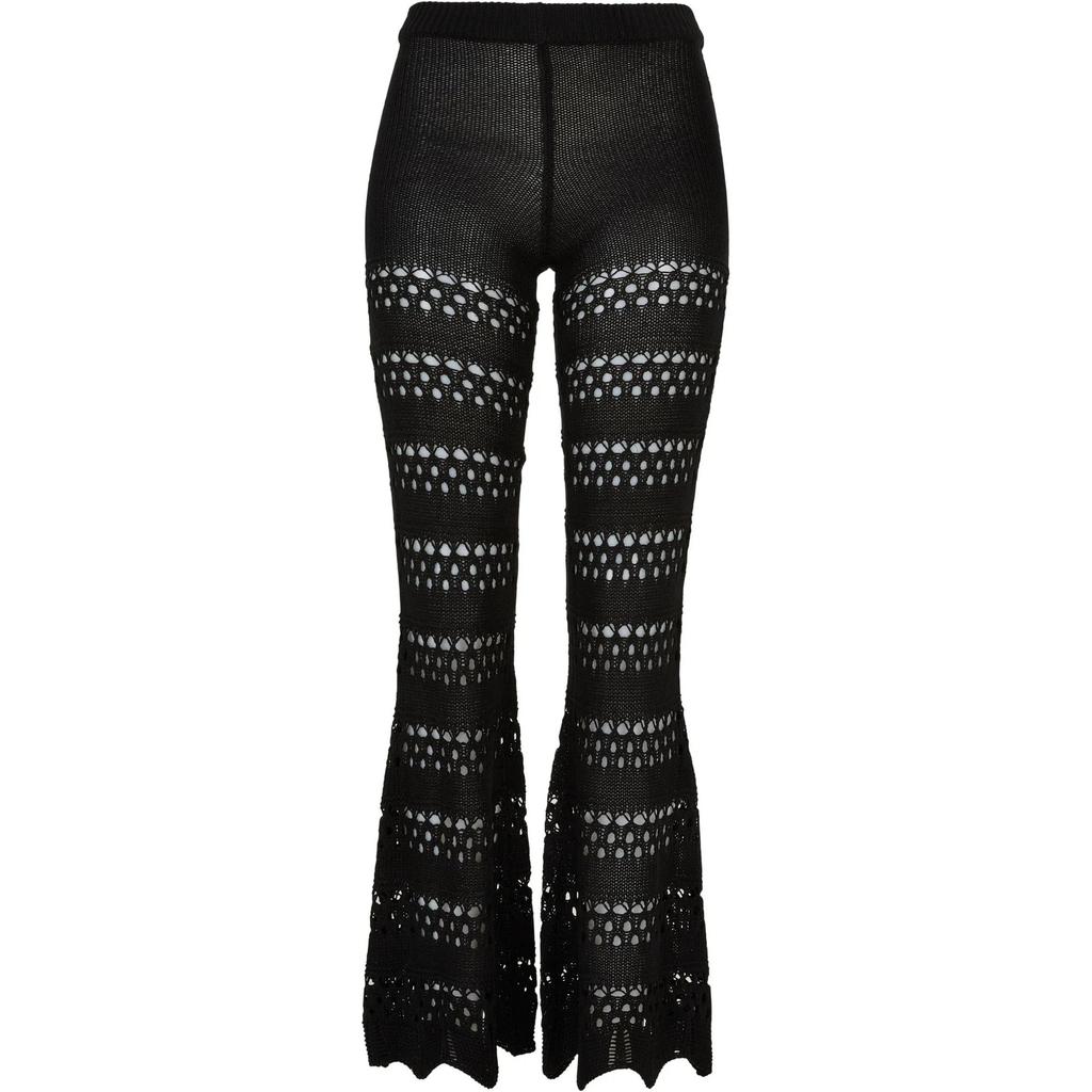 Urban Classics Womens/Ladies Knitted Crochet Flared Leggings