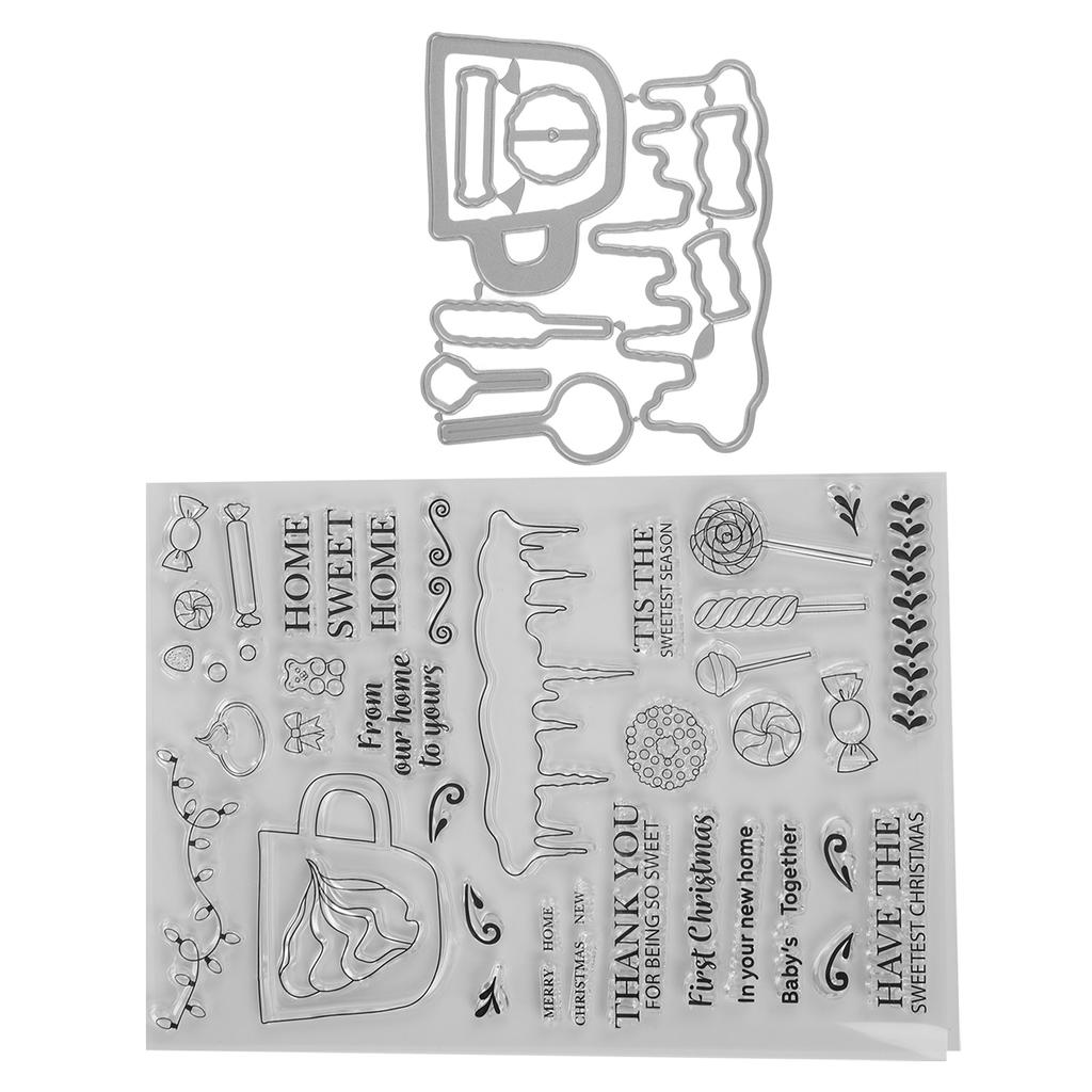 Прозрачный штамп для изготовления открыток, тисненый прозрачный штамп, набор форм для ножей, украшение для скрапбукинга