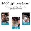Комплект из 1/2 сменных уплотнителей линз из синтетической резины, прокладка для подсветки спа, подходит для различных моделей подводного освещения