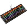 K2 Mechanical Keyboard 87 Keys Layout LED Rainbow Backlit Blue Switches Wired