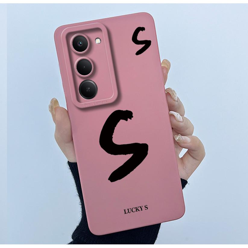 For Xiaomi Redmi 15 5G Cover Case Cute Initial Letters Couple Silicone Soft Matte Phone Bumper for REDMI15 5G Shockproof Casing