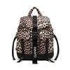 Ganni A4757 943 Технологичный рюкзак с леопардовым принтом