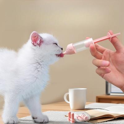 Кормушка для новорожденных котят и щенков, соска для котят, бутылочка для питомца, игла-трубка для кормления, маленькая соска для молодых питомцев
