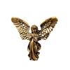 Brass Angel Wings Desktop Ornament - Trendy Guardian Angel Jewelry