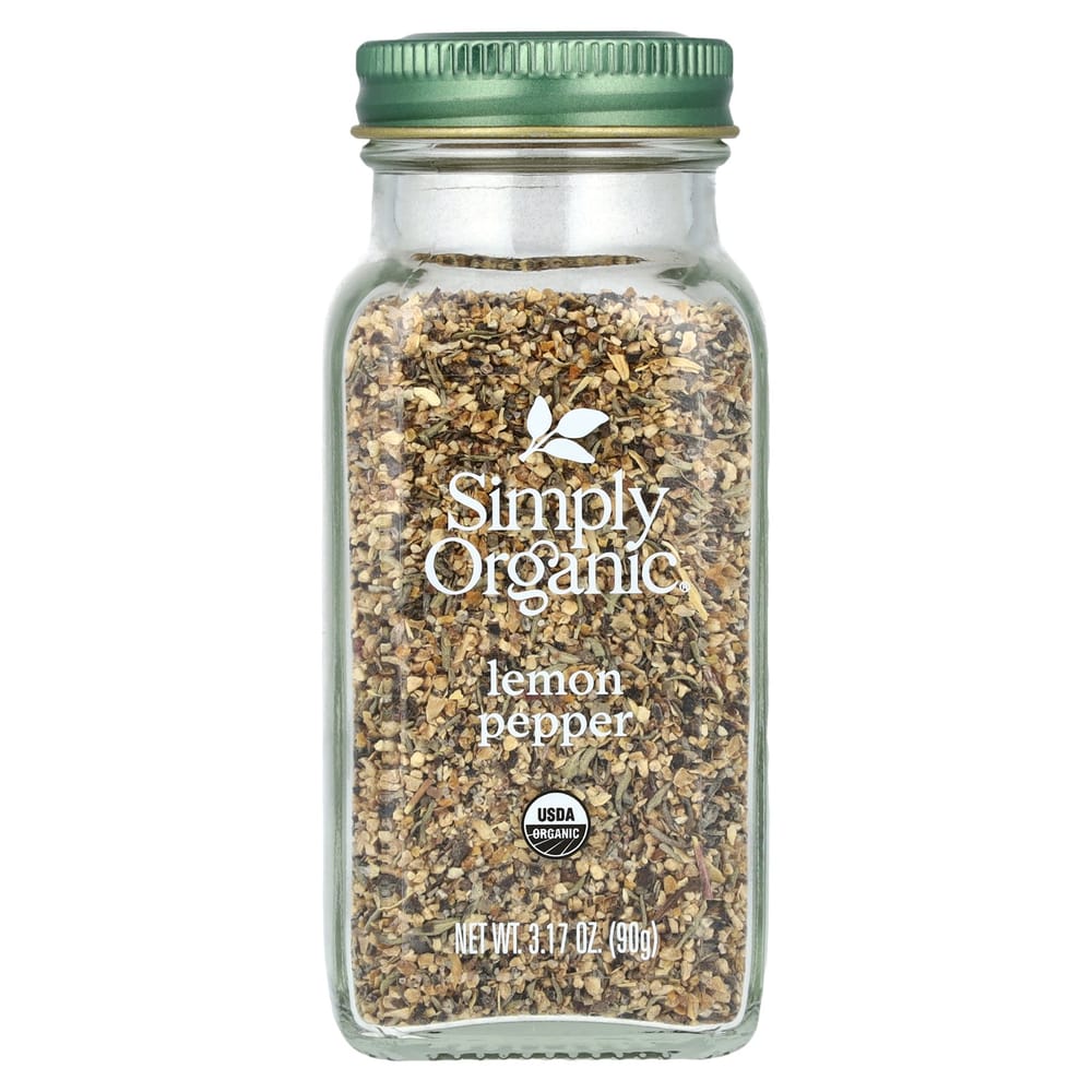 Simply Organic Lemon Pepper 3.17 oz (90 g)