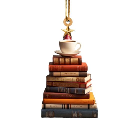 Рождественская елка подвеска акриловая форма дерева книга огурец украшение рождественская елка подвесное украшение для внутреннего наружного зимнего декора ARI