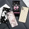 Case For Motorola G30 G60 G22 G9 Play G82 G52 G8 G9 G50 One Fusion Edge 20 Black Soft Phone Capas Love Bow