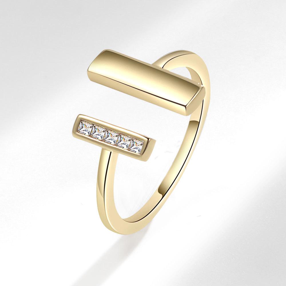 Женское персонализированное кольцо на палец с цирконием, кольца для женщин, обручальное кольцо из медного сплава золотого цвета, модные украшения на удачу, подарок, регулируемые женские кольца