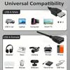0,9 м USB 2.0 A Папа на A Маму Кабель-удлинитель для синхронизации данных Черный Зарядное устройство Кабель-удлинитель USB A для ПК Ноутбука Клавиатуры