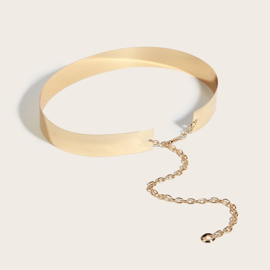 Gold Belt Metal With Lobster Clasp Extended Chain For Daily Fashion Accessory