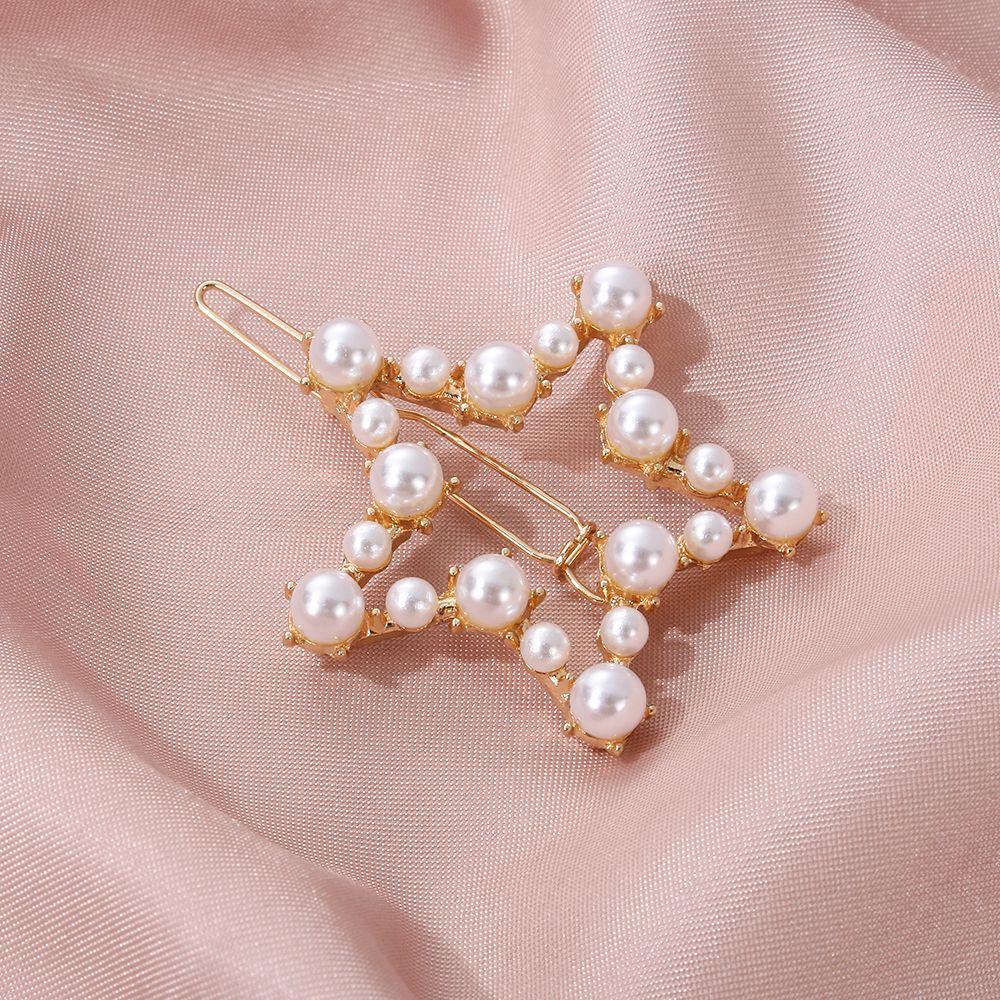 Accessories Headwear Hair Styling Women Pearls Hairpins Hairgrip Barrettes Hair Clips