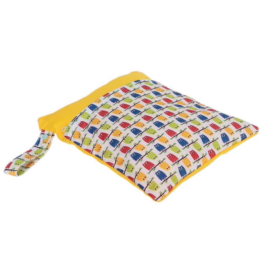 Сумка для влажных и сухих подгузников с рисунком из мультфильма, симпатичная, переносная сумка для хранения подгузников № 2