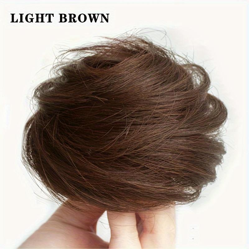 Женский пушистый пучок, невидимый бесшовный натуральный пучок, плетение, кольцо для волос, украшение для хвоста, женская резинка для волос, аксессуары для волос