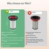 Набор HEPA-фильтров для пылесоса Bosch Unlimited Поколение 2 Серии 8, Включает Щетку для очистки и Фильтр.
