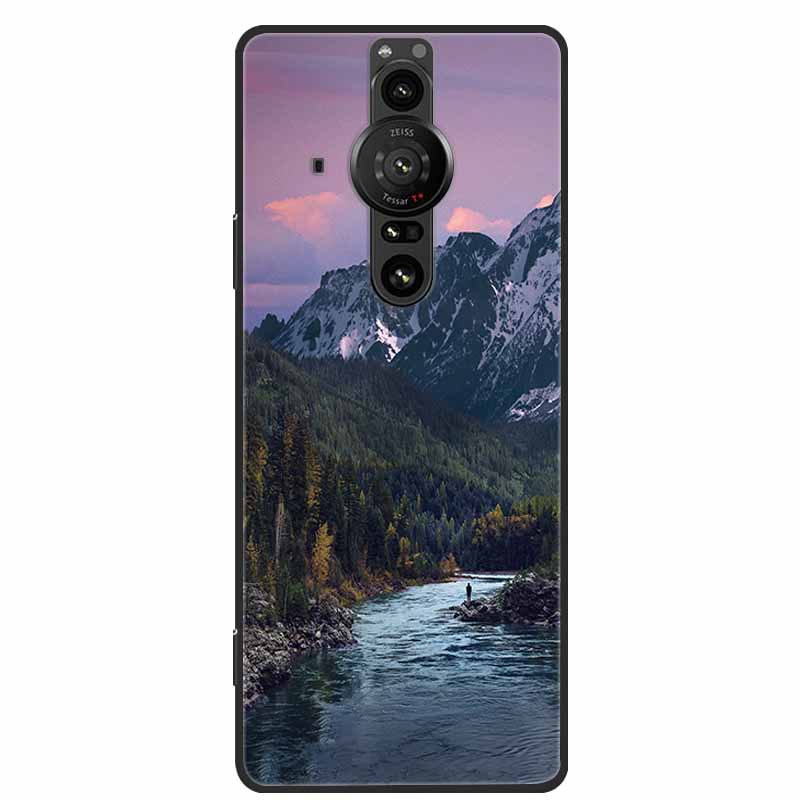 Чехол для SONY XPERIA PRO-I Оригинальный Мягкий Силикон ТПУ Чехлы для Телефона Для SONY XPERIA PRO I Пейзаж Ударопрочный Задняя Крышка Новый Fundas
