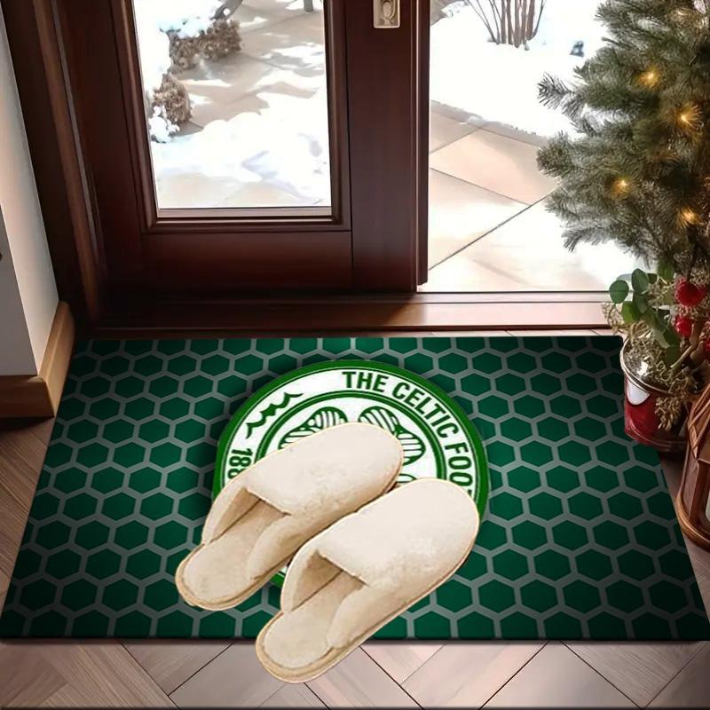 Cel-tic Football Club Crest Printed Area Rug for Office, Chair Rug, Decorative Carpet Floor Mat, Large Size Fan gifts Christmas gifts