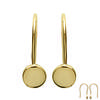 [K3829] - Gold Plated 'Choréographie' Earrings - 5 Mm