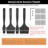 WUTA 3G Пробойники для кожи Головки сменные Шило Съемные Алмазные Оливковые Круглые Отверстия Французский Стиль Стамеска DIY Инструменты для рукоделия