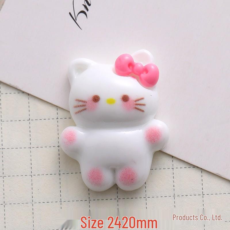 Смоляные аксессуары Sanrio с мультяшными персонажами: Милые наклейки на телефон, Заколки для волос, Магниты на холодильник, Пряжки для обуви