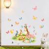 Мультяшные пасхальные наклейки на стену Детская спальня Гостиная Домашнее украшение