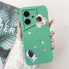 Чехол для Tecno Pova Neo LE6 LE6h Ударопрочный чехол Милый Астронавт Жидкий силиконовый бампер Для Tecno Pova Neo 3 LH6n PovaNeo Чехол