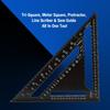 12-дюймовая треугольная линейка из алюминиевого сплава, квадратная линейка, прецизионный инженер, плотник, измерительный инструмент