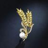 Brooch High-End Sense Niche High-End Women'S Silk Scarf Buckle Alloy Corsage Small Fragrant Wind Pearl Rhinestone High-End