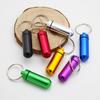 Travel Kits Aluminum Zinc Zinc Alloy Keychain Outdoor Medicine Bottle Mini Medicine Jar Container Pill Bottle