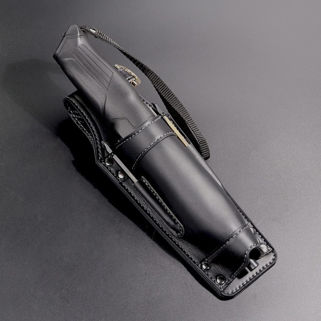 Fujiya Pen Type Electric Screwdriver Holder Black Gold LIGHT PU LEATHER SERIES AH-21BG