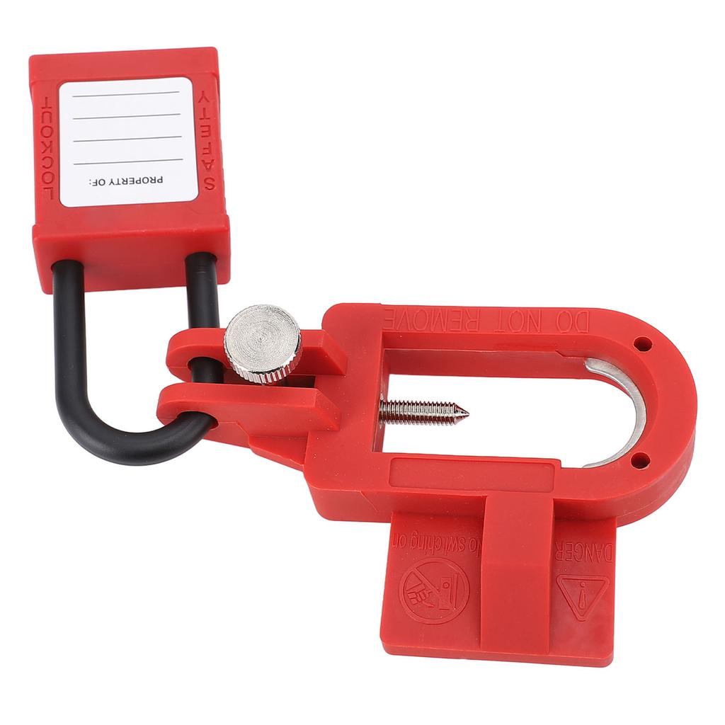 Miniature Circuit Breaker Lock Plastic Casing U Type Circuit Breaker Lockout Device with 2 Keys
